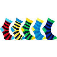 Kid's 5-pairs Colorful Stripe Socks