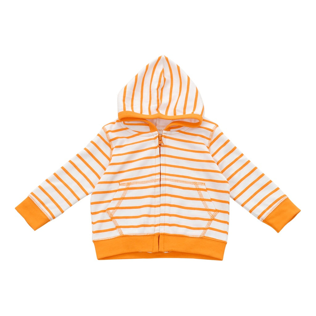 hoodie in orange marseille stripe