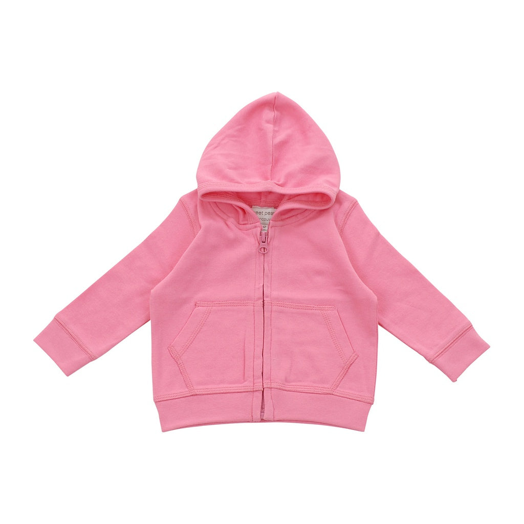 pink hoodie