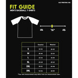 Mini Shark Mens Black And White Summer Graphic Baseball Tee Shirt