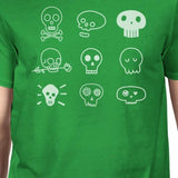 Skulls Mens Green Shirt