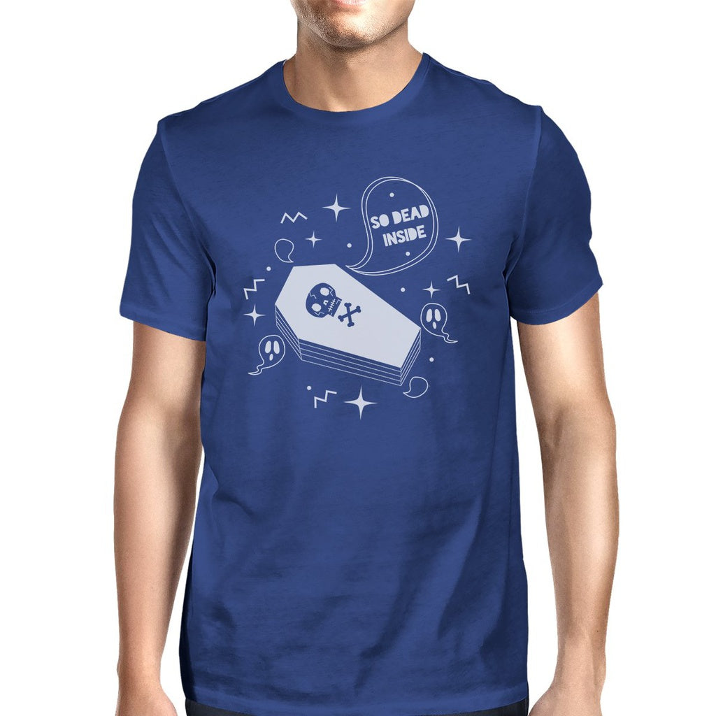 So Dead Inside Coffin Mens Royal Blue Shirt
