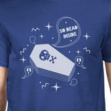 So Dead Inside Coffin Mens Royal Blue Shirt