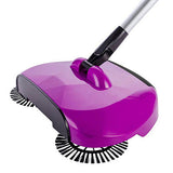 New Hand Push Sweeping Machine Stainless Steel Magic Broom Dustpan Handle Household Cleaning Hard Floor Sweeper Cleaner Tool