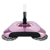 New Hand Push Sweeping Machine Stainless Steel Magic Broom Dustpan Handle Household Cleaning Hard Floor Sweeper Cleaner Tool