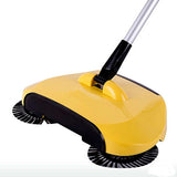 New Hand Push Sweeping Machine Stainless Steel Magic Broom Dustpan Handle Household Cleaning Hard Floor Sweeper Cleaner Tool