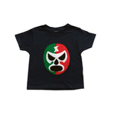 Kid's Cape and Shirt- Luchador Rojo + Verde - Red + Green Mexican Wrestler Combo