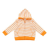 hoodie in orange marseille stripe