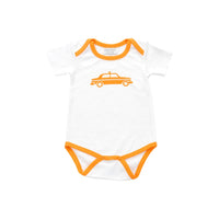 onesie with orange taxi cab