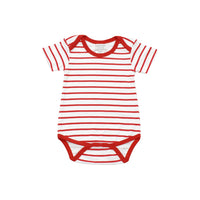 onesie in red marseille stripe