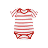 onesie in red marseille stripe