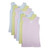 Bambini Girls's Six Pack Pastel Tank Top