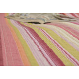 Lovely Stunning Stripes Red & Pink Reversible Quilted Coverlet Bedspread Set (DXJ101824)