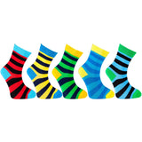 Kid's 5-pairs Colorful Stripe Socks