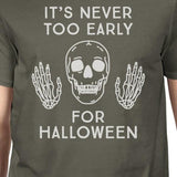 It's Never Too Early For Halloween Mens Dark Grey Shirt