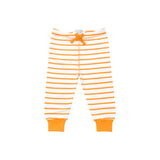 cozy pants in orange marseille stripe