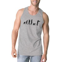 Zombie Evolution Mens Grey Tank Top