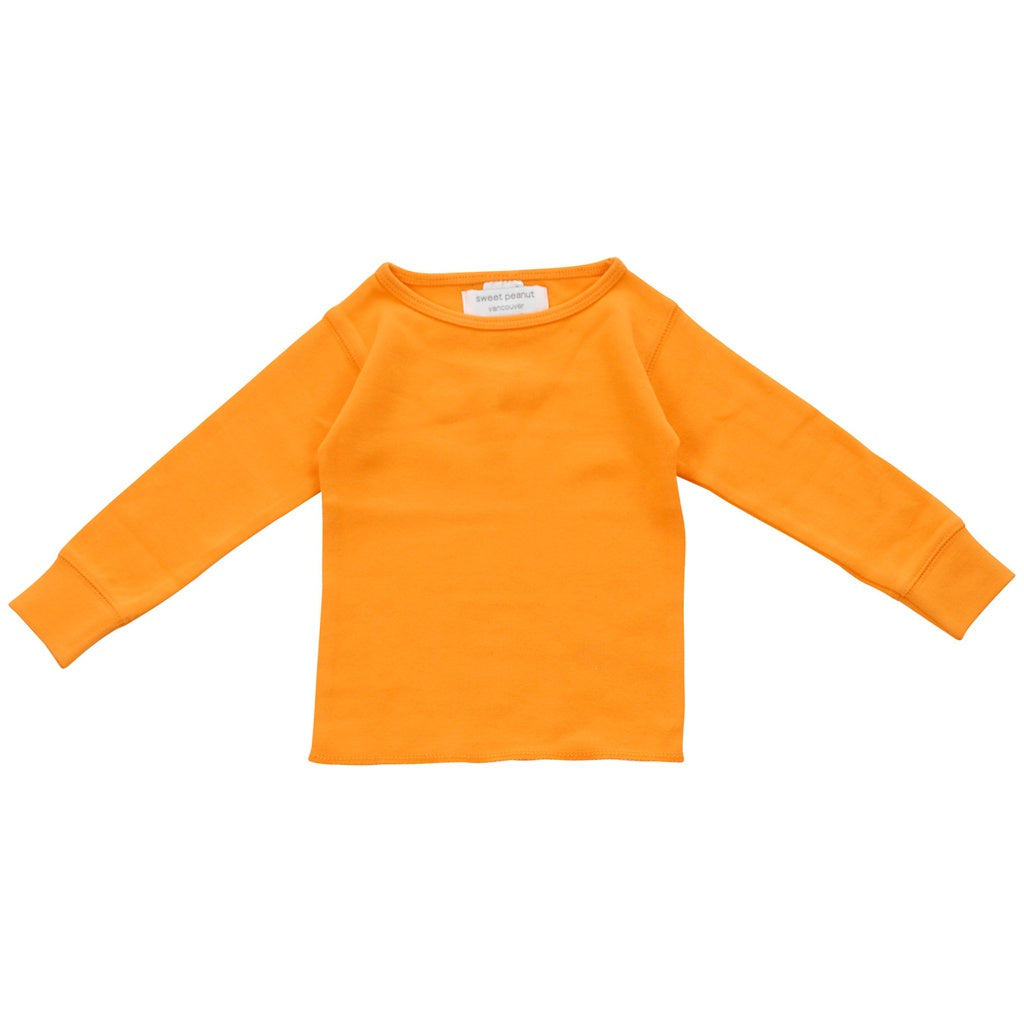 orange long sleeve shirt