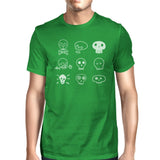 Skulls Mens Green Shirt