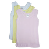 Bambini Girls Pastel Tank Top 3 Pack