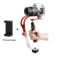 Tscope Alloy Aluminum Mini Handheld Digital Camera Stabilizer Video Steadicam Mobile 5DII Motion DV Steadycam + Smartphone Clamp