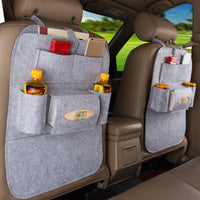 Car Back Seat Storage Organizer Trash Net Holder Multi-Pockets Travel Storage Bag Hanger for Auto Capacity Storage Pouch