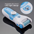 Hot Rechargeable Foot Care Tool + 2 Roller Electric Pedicure Peeling Dead Skin Removal Feet Care Machine Personal Care For Feet