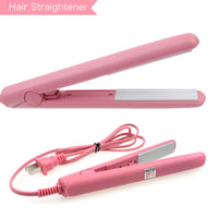 Mini Curls Hair Straightener Iron Pink Ceramic Electronic Chapinha Nano Titanium Straightening Corrugated Curling Styling Tools